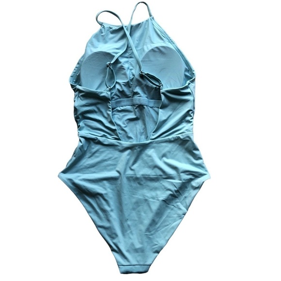 Andie Swim The Asbury One Piece Blue Swimsuit Size Large - Picture 4 of 10
